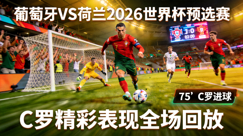 葡萄牙对阵荷兰2026世界杯预选赛C罗精彩表现全场回放